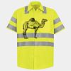 Men's High Visibility Safety Short Sleeve Work Shirt Thumbnail