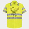 Men's High Visibility Safety Short Sleeve Work Shirt Thumbnail