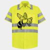 Men's High Visibility Safety Short Sleeve Work Shirt Thumbnail