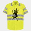 Men's High Visibility Safety Short Sleeve Work Shirt Thumbnail