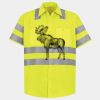 Men's High Visibility Safety Short Sleeve Work Shirt Thumbnail