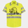 Men's High Visibility Safety Short Sleeve Work Shirt Thumbnail