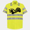 Men's High Visibility Safety Short Sleeve Work Shirt Thumbnail