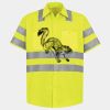 Men's High Visibility Safety Short Sleeve Work Shirt Thumbnail