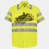 Men's High Visibility Safety Short Sleeve Work Shirt Thumbnail