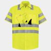 Men's High Visibility Safety Short Sleeve Work Shirt Thumbnail