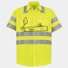 Men's High Visibility Safety Short Sleeve Work Shirt Thumbnail