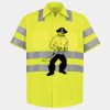 Men's High Visibility Safety Short Sleeve Work Shirt Thumbnail