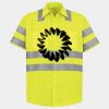 Men's High Visibility Safety Short Sleeve Work Shirt Thumbnail
