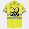 Men's High Visibility Safety Short Sleeve Work Shirt Thumbnail