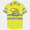 Men's High Visibility Safety Short Sleeve Work Shirt Thumbnail