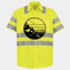 Men's High Visibility Safety Short Sleeve Work Shirt Thumbnail