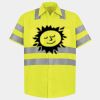 Men's High Visibility Safety Short Sleeve Work Shirt Thumbnail