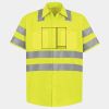 Men's High Visibility Safety Short Sleeve Work Shirt Thumbnail