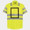 Men's High Visibility Safety Short Sleeve Work Shirt Thumbnail
