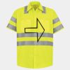 Men's High Visibility Safety Short Sleeve Work Shirt Thumbnail