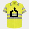Men's High Visibility Safety Short Sleeve Work Shirt Thumbnail