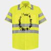 Men's High Visibility Safety Short Sleeve Work Shirt Thumbnail