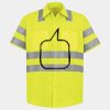 Men's High Visibility Safety Short Sleeve Work Shirt Thumbnail