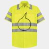 Men's High Visibility Safety Short Sleeve Work Shirt Thumbnail