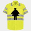 Men's High Visibility Safety Short Sleeve Work Shirt Thumbnail