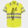 Men's High Visibility Safety Short Sleeve Work Shirt Thumbnail
