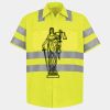 Men's High Visibility Safety Short Sleeve Work Shirt Thumbnail