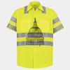 Men's High Visibility Safety Short Sleeve Work Shirt Thumbnail