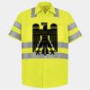 Men's High Visibility Safety Short Sleeve Work Shirt Thumbnail