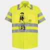 Men's High Visibility Safety Short Sleeve Work Shirt Thumbnail