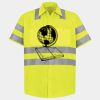 Men's High Visibility Safety Short Sleeve Work Shirt Thumbnail