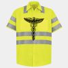 Men's High Visibility Safety Short Sleeve Work Shirt Thumbnail