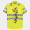 Men's High Visibility Safety Short Sleeve Work Shirt Thumbnail
