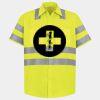 Men's High Visibility Safety Short Sleeve Work Shirt Thumbnail