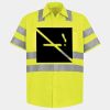 Men's High Visibility Safety Short Sleeve Work Shirt Thumbnail