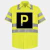 Men's High Visibility Safety Short Sleeve Work Shirt Thumbnail