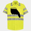 Men's High Visibility Safety Short Sleeve Work Shirt Thumbnail