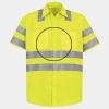 Men's High Visibility Safety Short Sleeve Work Shirt Thumbnail
