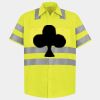 Men's High Visibility Safety Short Sleeve Work Shirt Thumbnail