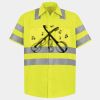 Men's High Visibility Safety Short Sleeve Work Shirt Thumbnail