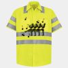 Men's High Visibility Safety Short Sleeve Work Shirt Thumbnail