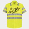 Men's High Visibility Safety Short Sleeve Work Shirt Thumbnail