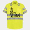 Men's High Visibility Safety Short Sleeve Work Shirt Thumbnail