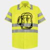 Men's High Visibility Safety Short Sleeve Work Shirt Thumbnail