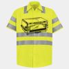 Men's High Visibility Safety Short Sleeve Work Shirt Thumbnail