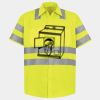 Men's High Visibility Safety Short Sleeve Work Shirt Thumbnail