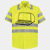 Men's High Visibility Safety Short Sleeve Work Shirt Thumbnail