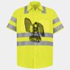 Men's High Visibility Safety Short Sleeve Work Shirt Thumbnail