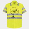 Men's High Visibility Safety Short Sleeve Work Shirt Thumbnail