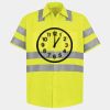 Men's High Visibility Safety Short Sleeve Work Shirt Thumbnail